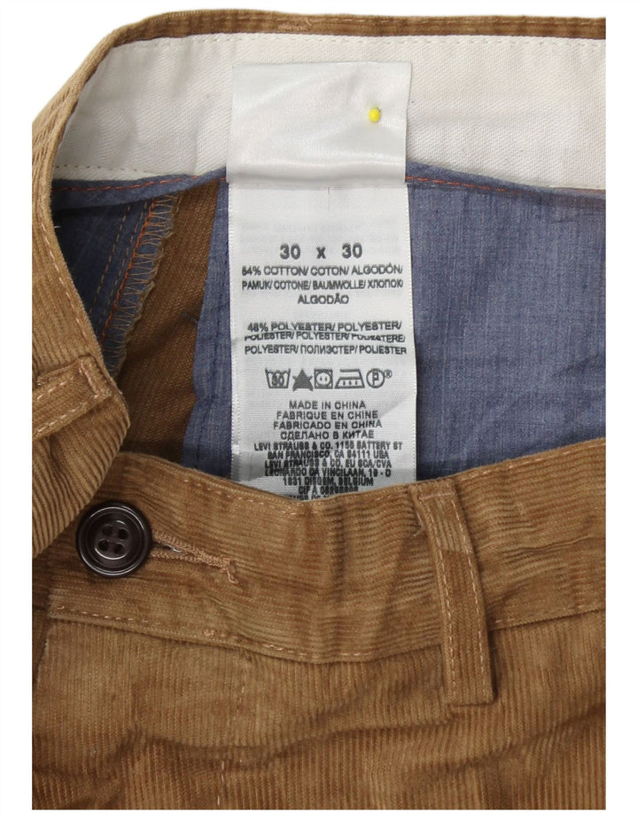 DOCKERS Gerade Cordhose für Herren, W30, L30, Beige, Baumwolle