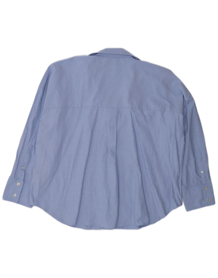 Zara Damen-Hemd UK 20 2XL Blue Cotton Classic