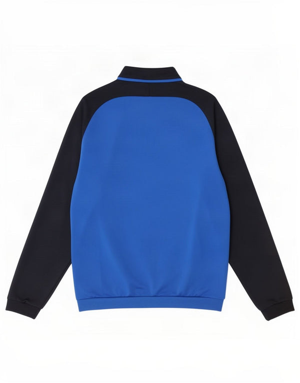 Jako Herren-Trainingsanzugoberteil mit Grafik, Mittelblaues Farbblock-Polyester