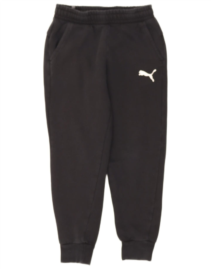 PUMA Mens Tracksuit Trousers Joggers Small  Black Cotton