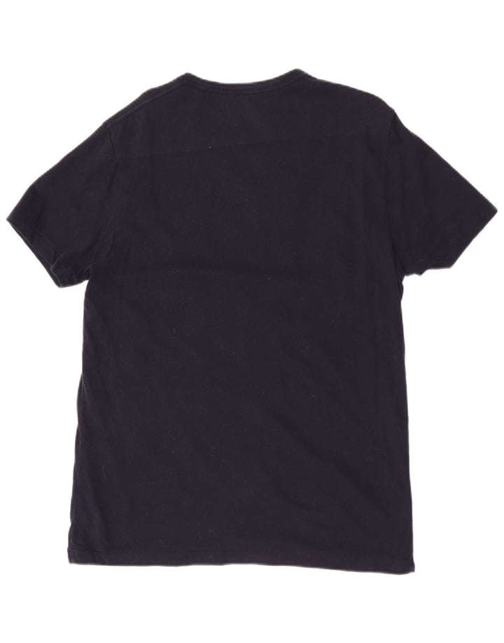 French Connection Herren-T-Shirt mit normaler Passform und Grafik, mittleres Marineblau