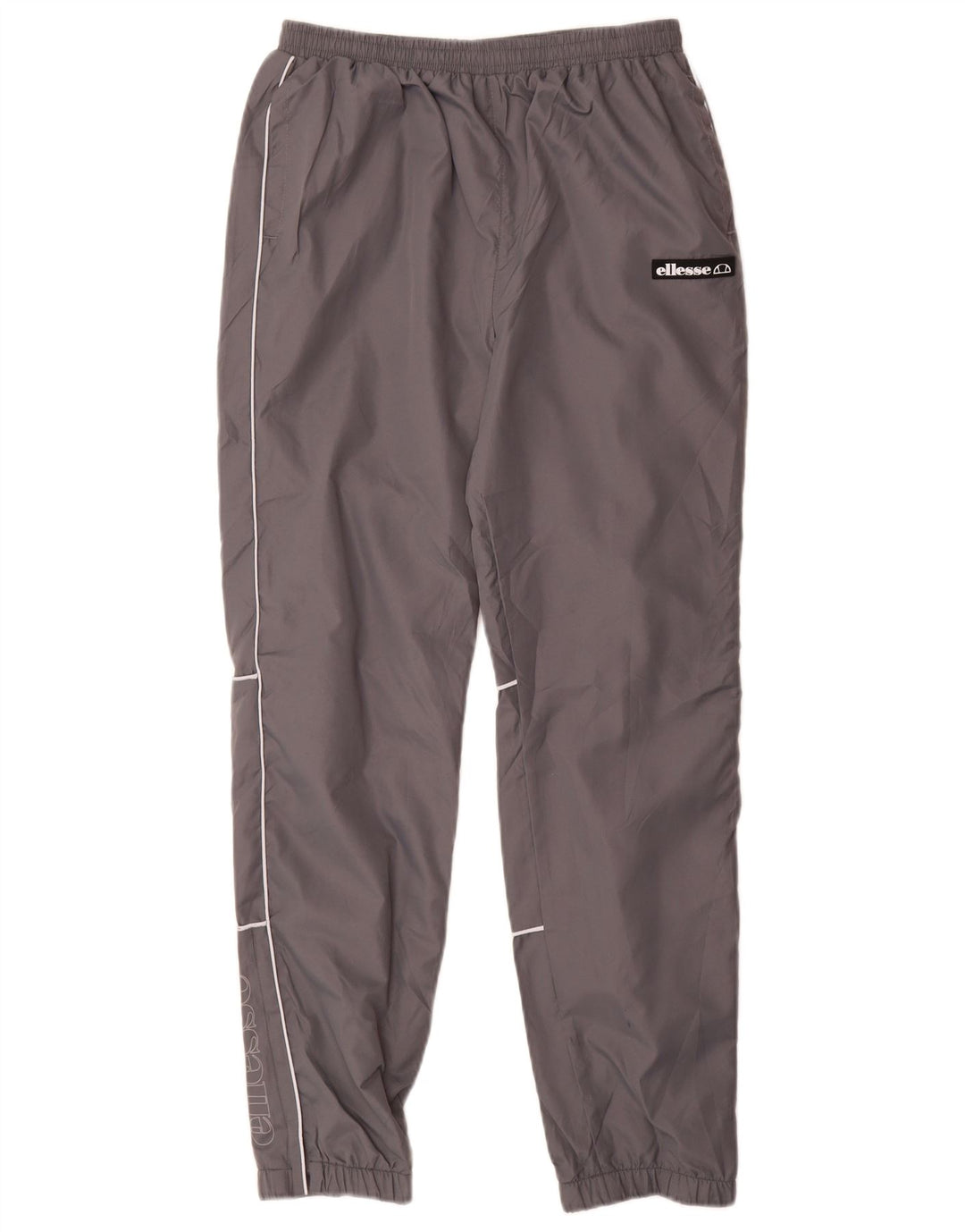Ellesse Jungen-Trainingsanzughose mit grafischem Muster, 13–14 Jahre, graues Polyester