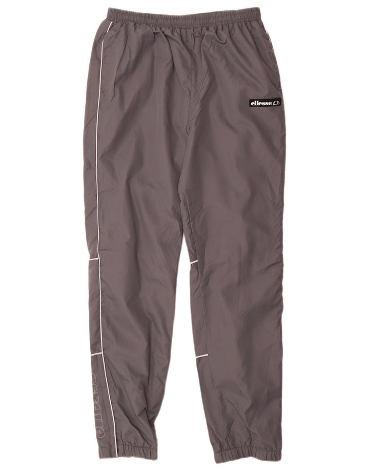 Ellesse Jungen-Trainingsanzughose mit grafischem Muster, 13–14 Jahre, graues Polyester