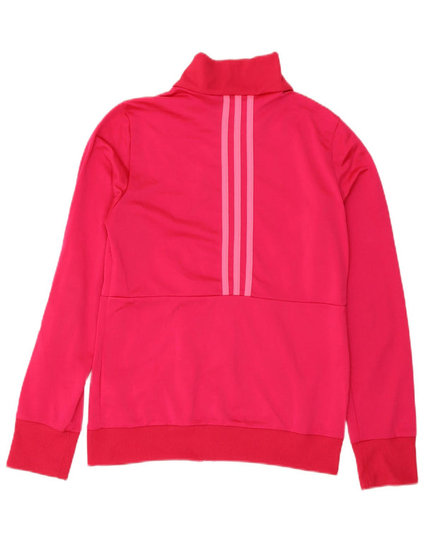 ADIDAS Mädchen-Trainingsanzugoberteil mit Grafik, 13–14 Jahre, rosa Polyester