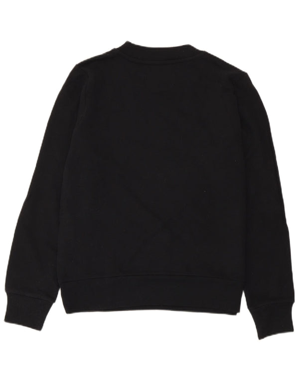 Calvin Klein Jeans Womens Graphic Oversized Sweatshirt Jumper UK 6 XS Black