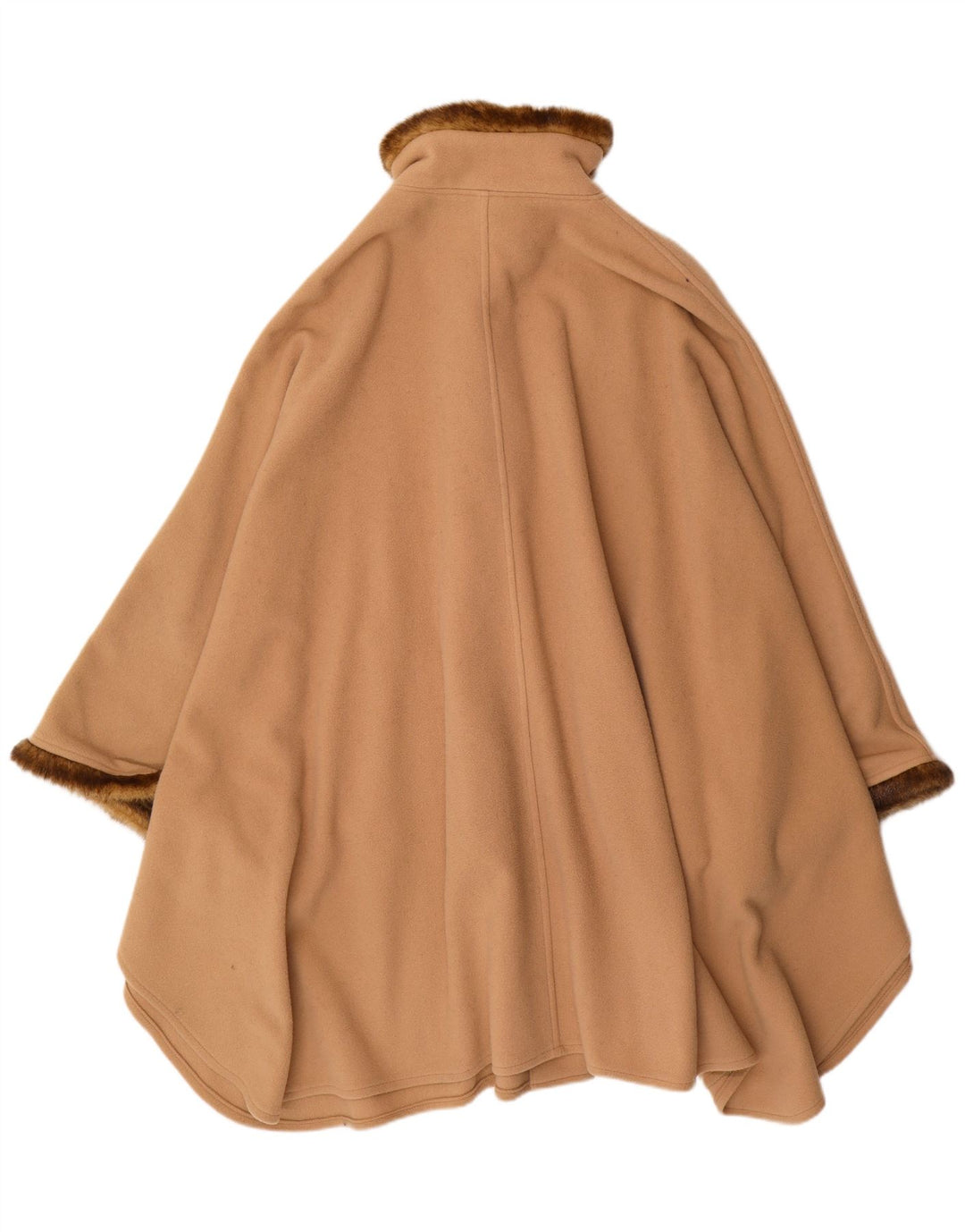 Vintage Damen Poncho Mantel Einheitsgröße Beige