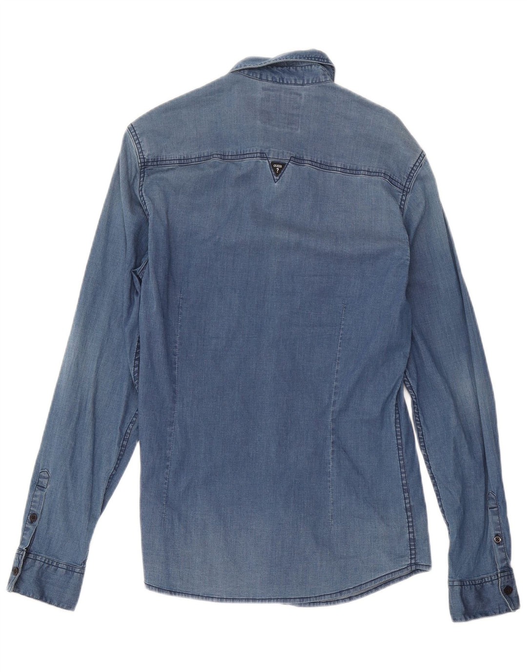 Guess Slim-Fit-Jeanshemd für Herren, Größe S, Blau