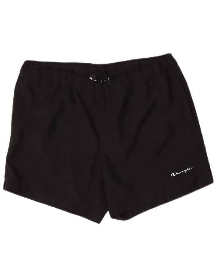 Champion Herren-Sportshorts, groß, aus schwarzem Polyester