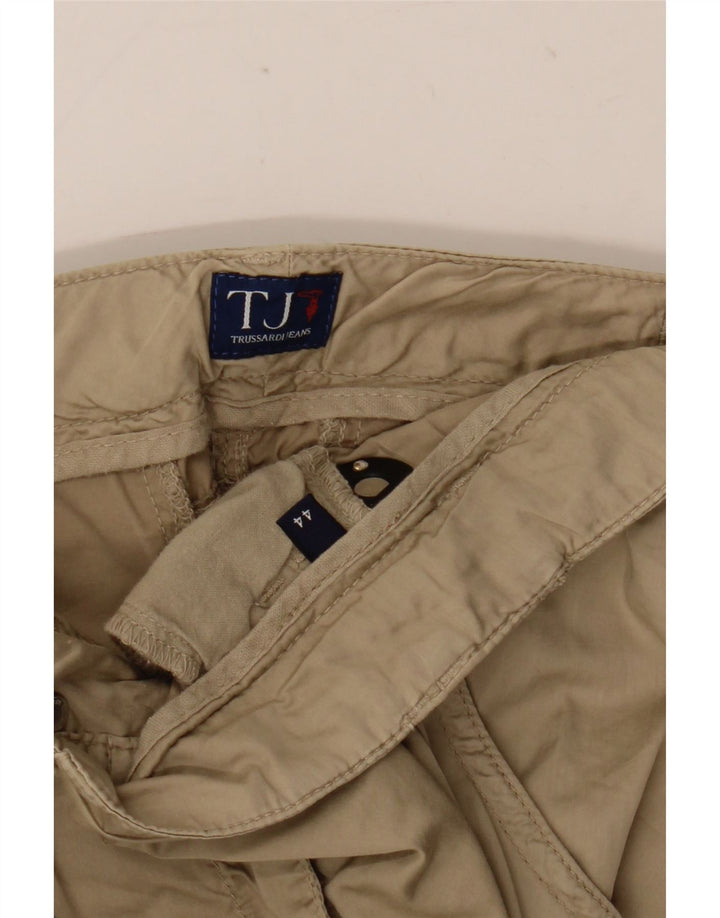 Trussardi Damen Gerader Rock IT 44 Medium W33 Beige