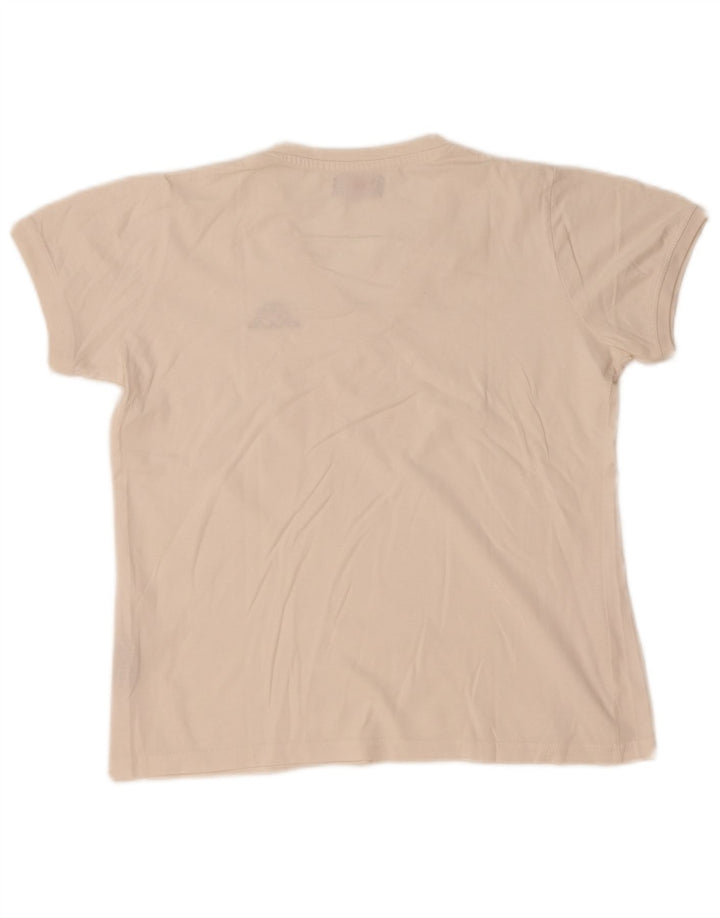 Kappa Damen T-Shirt Top UK 16 Large Weiße Baumwolle