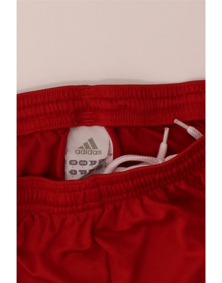 ADIDAS Mens Climalite Graphic Sport Shorts Large Red Polyester Vintage Adidas and Second-Hand Adidas from Messina Hembry 