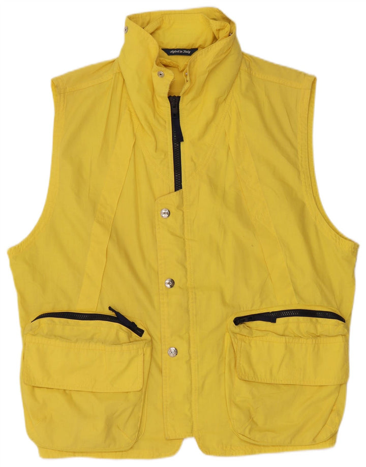 FACIBA Herren Utility Gilet IT 46 Small Gelb Polyester