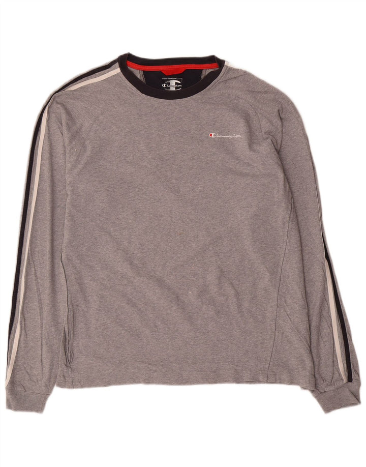 CHAMPION Herren Top Langarm XL Grau Baumwolle