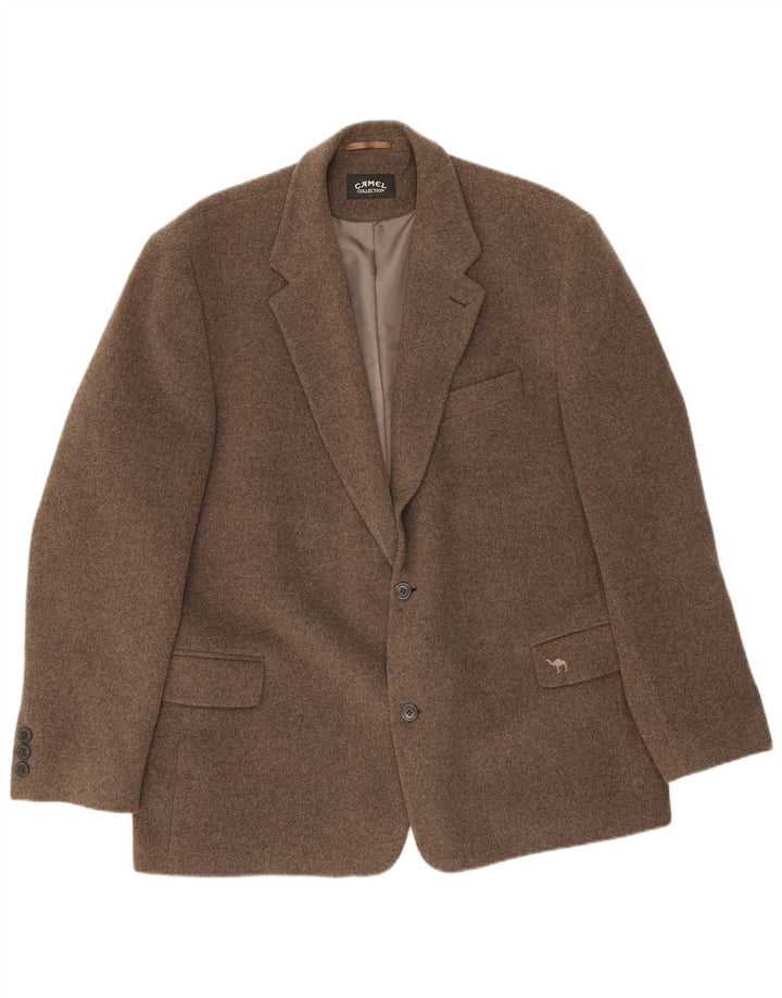 Camel Active Herren-Blazer mit 2 Knöpfen, UK 44, 2XL, graue Schurwolle