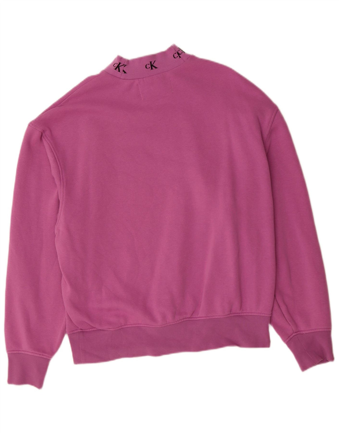 CALVIN KLEIN JEANS Womens Oversized Sweatshirt Jumper UK 16 Large Pink