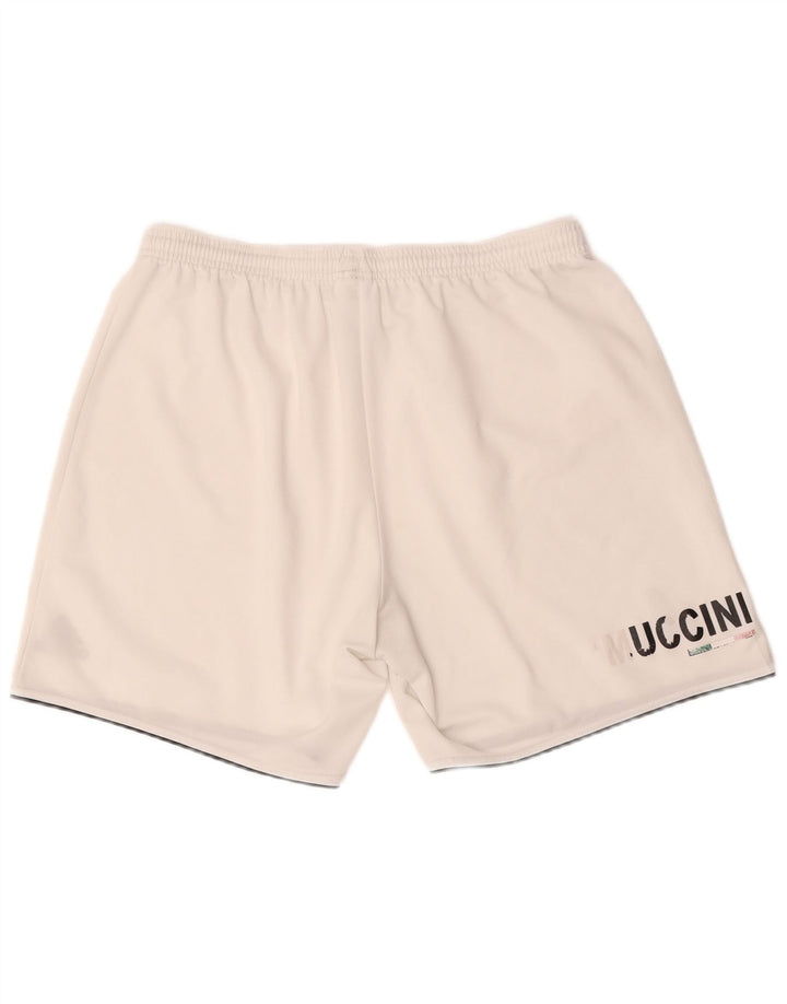 Adidas Herren Climalite Graphic Sport Shorts Großes weißes Polyester