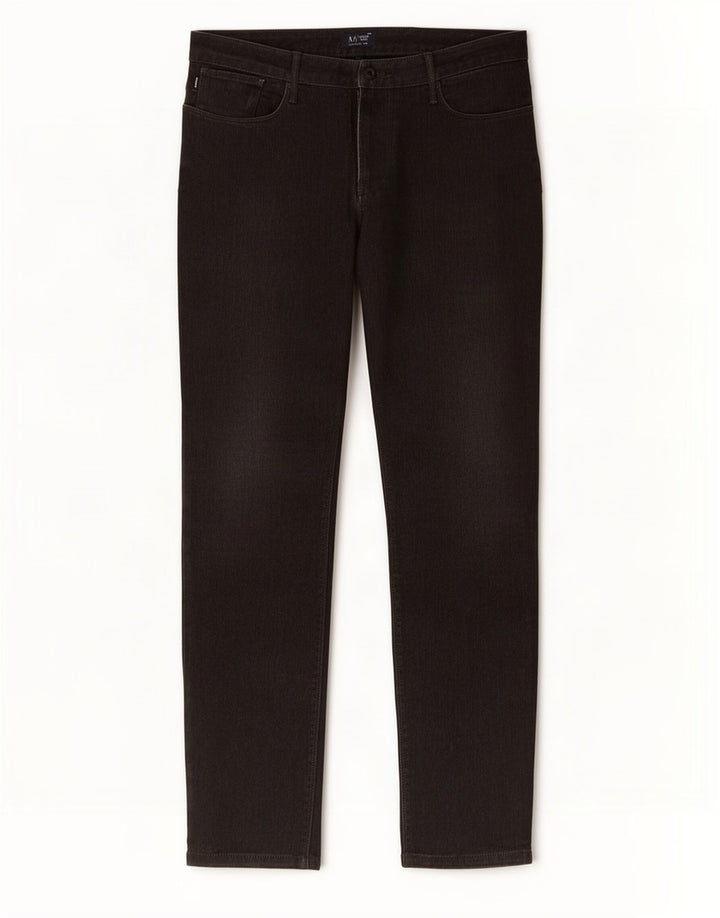 Armani Herren Slim Jeans W36 L30 Schwarze Baumwolle