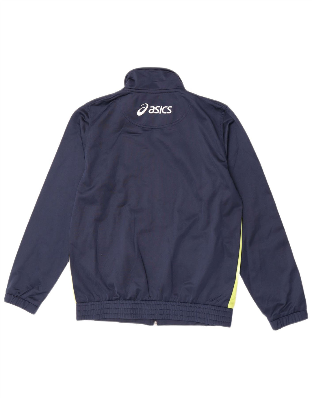 Asics Graphic Trainingsanzug-Oberteil für Jungen, 11–12 Jahre, Marineblau, Farbblock