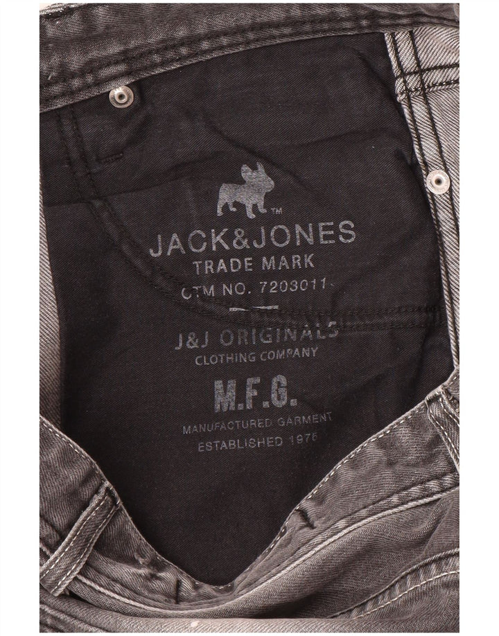 Jack & Jones Herren Distressed Slim Jeans W32 L33 Grau