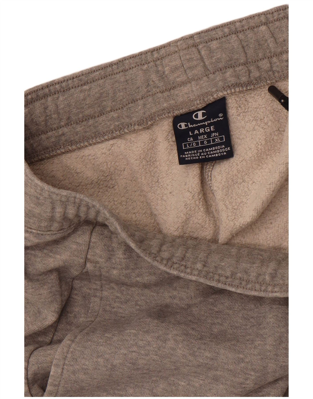 Champion Herren-Trainingshose, Jogginghose, Größe L, Grau meliert