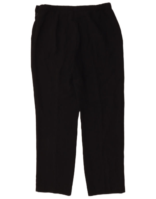 Marks & Spencer Womens Tapered Chino Trousers UK 14 Large W32 L29 Black