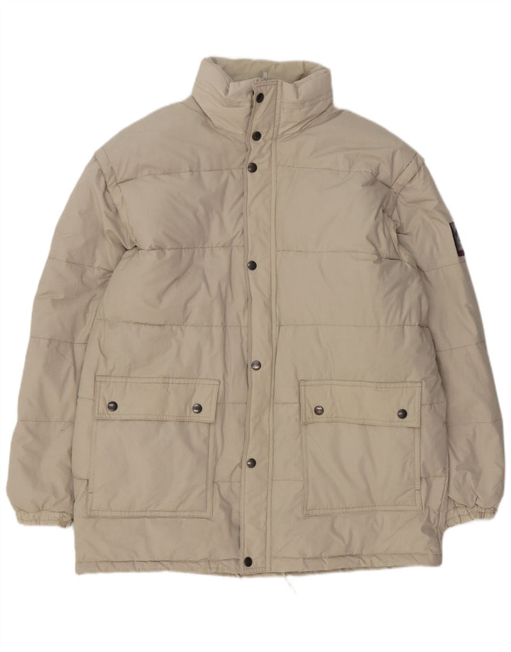 Brugi Herren Wattierte Jacke UK 42 XL Beige