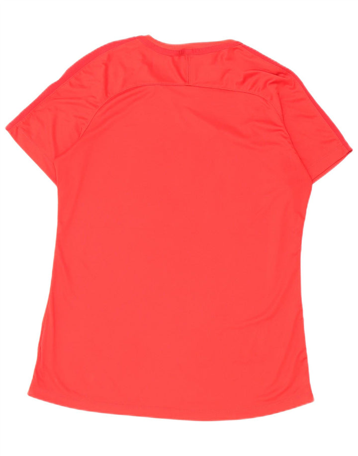 Nike Herren Dri Fit T-Shirt Top, großes rotes Polyester