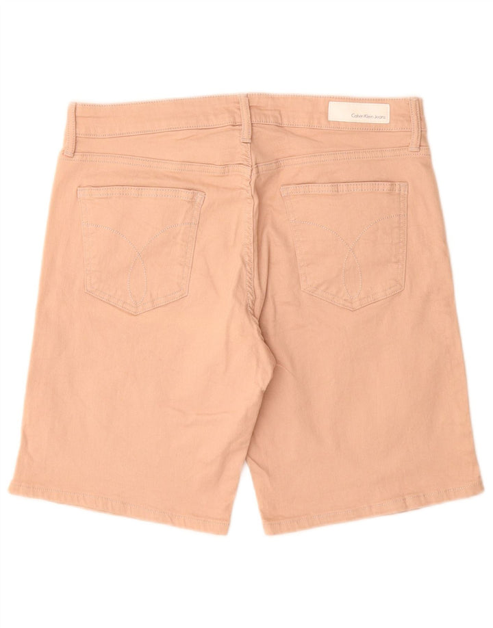 Calvin Klein Herren Denim Shorts W31 Mittelrosa Baumwolle