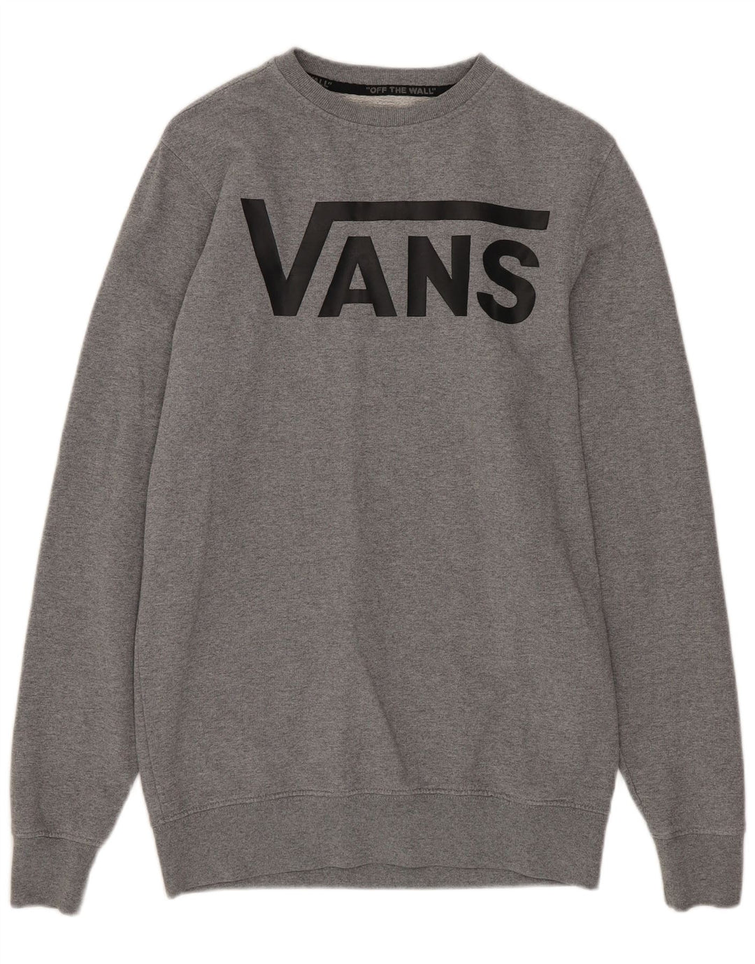 VANS Herren Sweatshirt Pullover XS Grau gefleckte Baumwolle