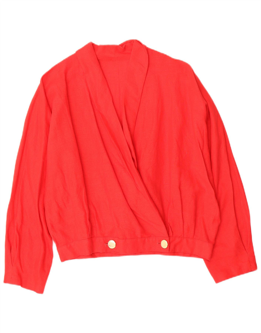 VINTAGE Womens Cardigan Top UK 14 Large Red