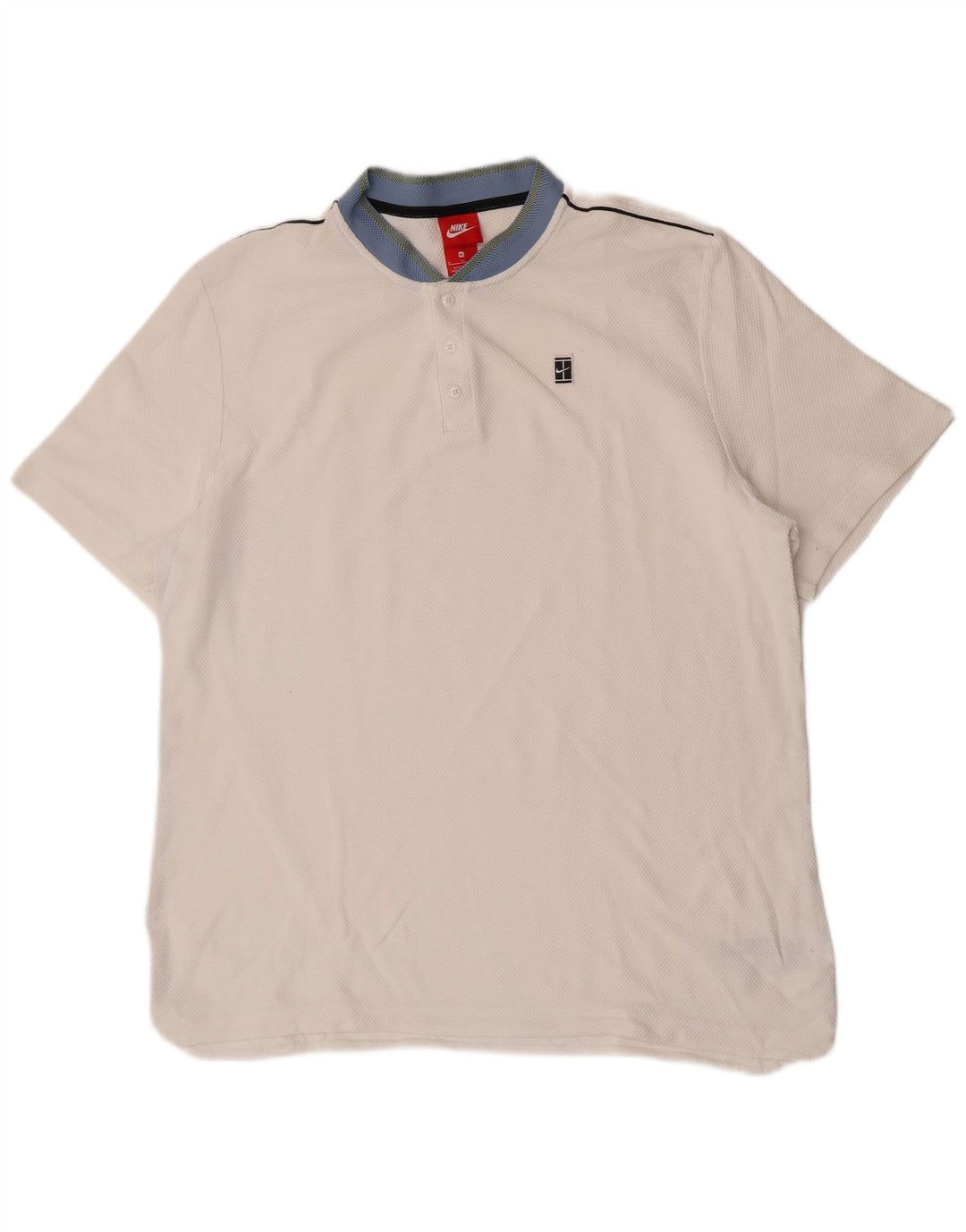Nike Herren-Poloshirt XL aus weißer Baumwolle