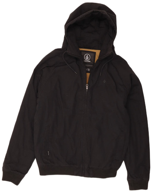 Volcom Herren Bomberjacke mit Kapuze UK 40 Large Schwarz Polyester