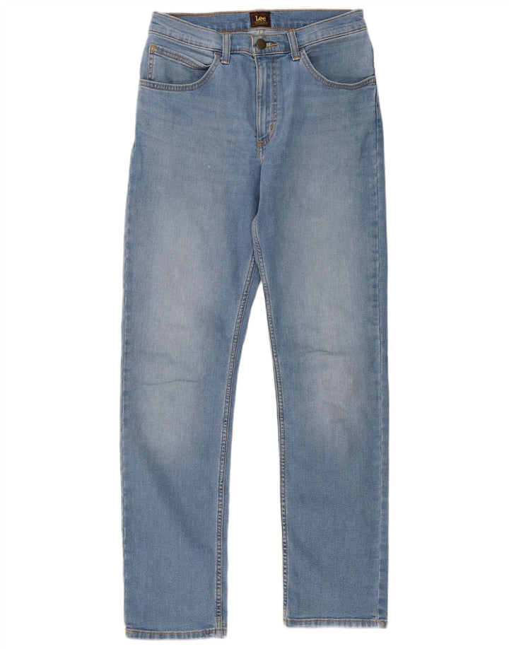 Lee Herren Brooklyn Straight Jeans W30 L32 Blaue Baumwolle