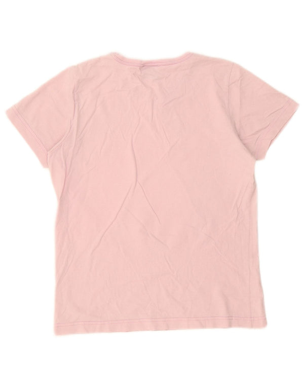 Champion Womens Graphic T-Shirt Top UK 10 Small Rosa Baumwolle