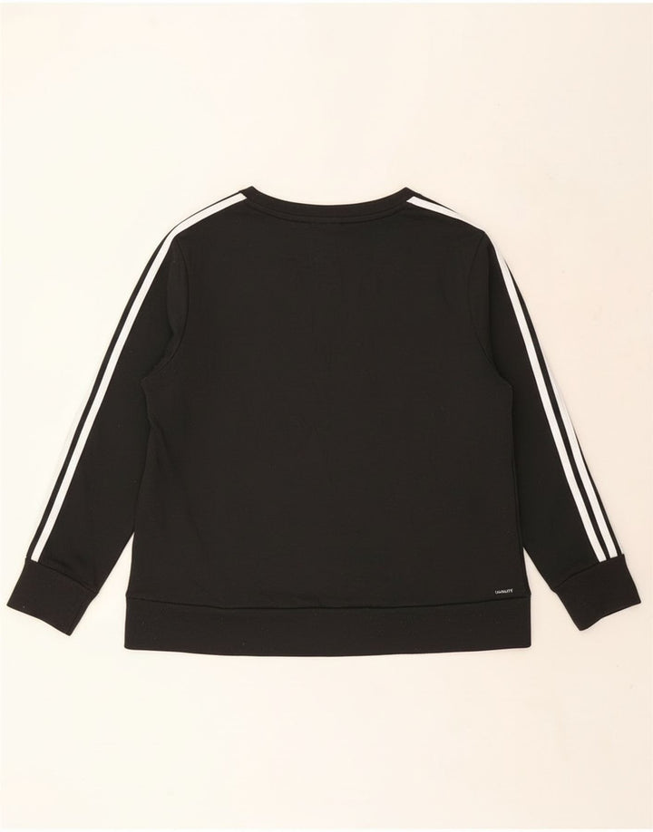 Adidas Damen Climalite Sweatshirt Pullover UK 20/22 XL Schwarz Polyester
