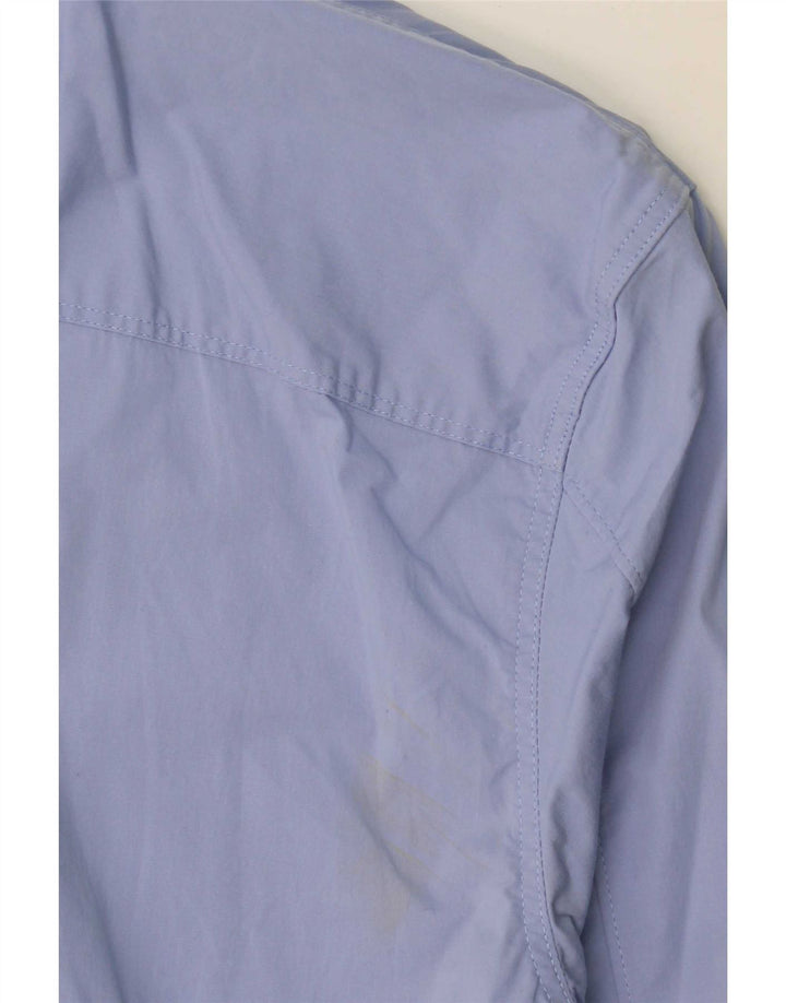 Tommy Hilfiger Herren-Slim-Fit-Hemd aus mittelblauer Baumwolle