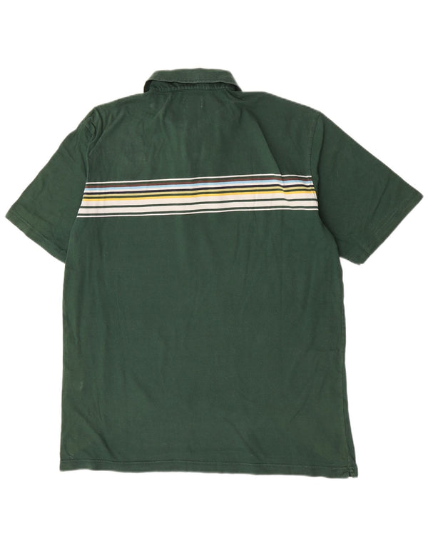Diadora Herren Poloshirt 2XL grün gestreift aus Baumwolle
