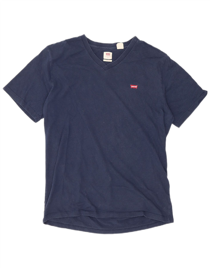 Levi's Herren Standard-T-Shirt-Oberteil aus Baumwolle in mittlerem Marineblau