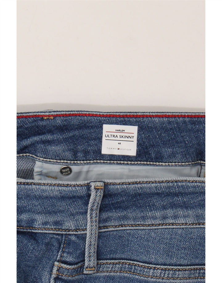 Tommy Hilfiger Damen Harlem High Waist Skinny Jeans IT 48 XL Blaue Baumwolle