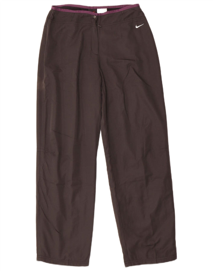 NIKE Womens Tracksuit Trousers US 8/10 Medium Black Polyester
