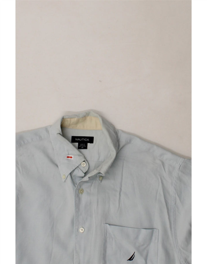 NAUTICA Mens Shirt Medium Blue Cotton Vintage Nautica and Second-Hand Nautica from Messina Hembry 