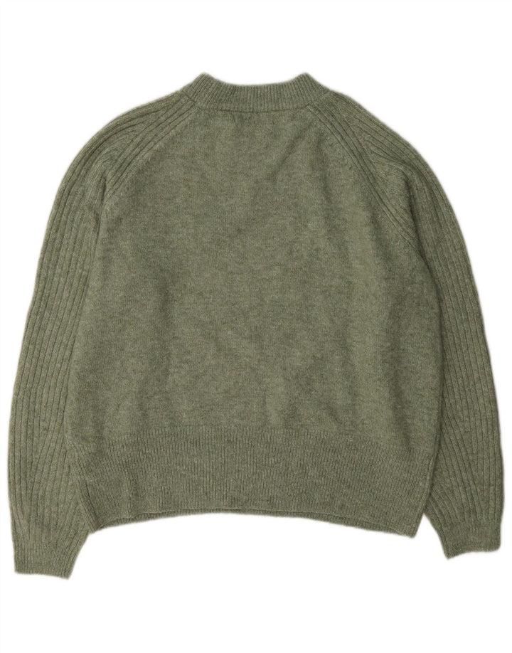 Marks & Spencer Damen-Pullover mit Rundhalsausschnitt, Gr. 14, Mittelgrün