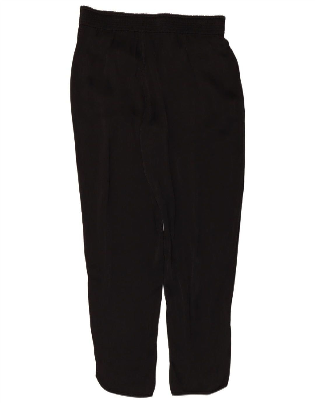 Gerade Freizeithose für Damen von Zara, mittelgroß, W30, L28, schwarze Viskose