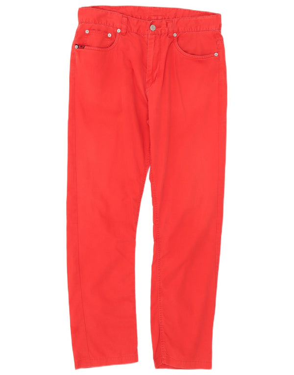 Kappa Herren Perfect Fit Slim Freizeithose IT 48 Medium W33 L27 Rote Baumwolle