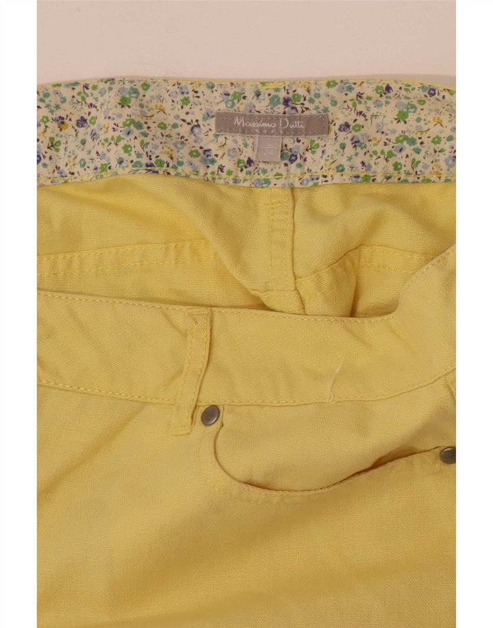 Massimo Dutti Freizeitshorts für Damen, Größe L, W34, Gelb