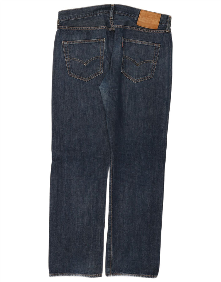 Levi's Herren 501 Straight Jeans W36 L30 Blaue Baumwolle
