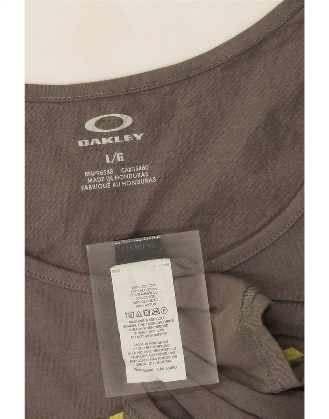 Oakley Mens Graphic Vest Top Large Graue Baumwolle