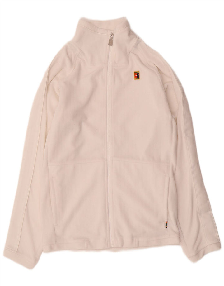 Nike Herren-Trainingsanzugoberteil, XS, weißes Polyester