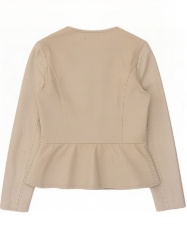 Falconeri Damen Lederjacke UK 14 Large Beige