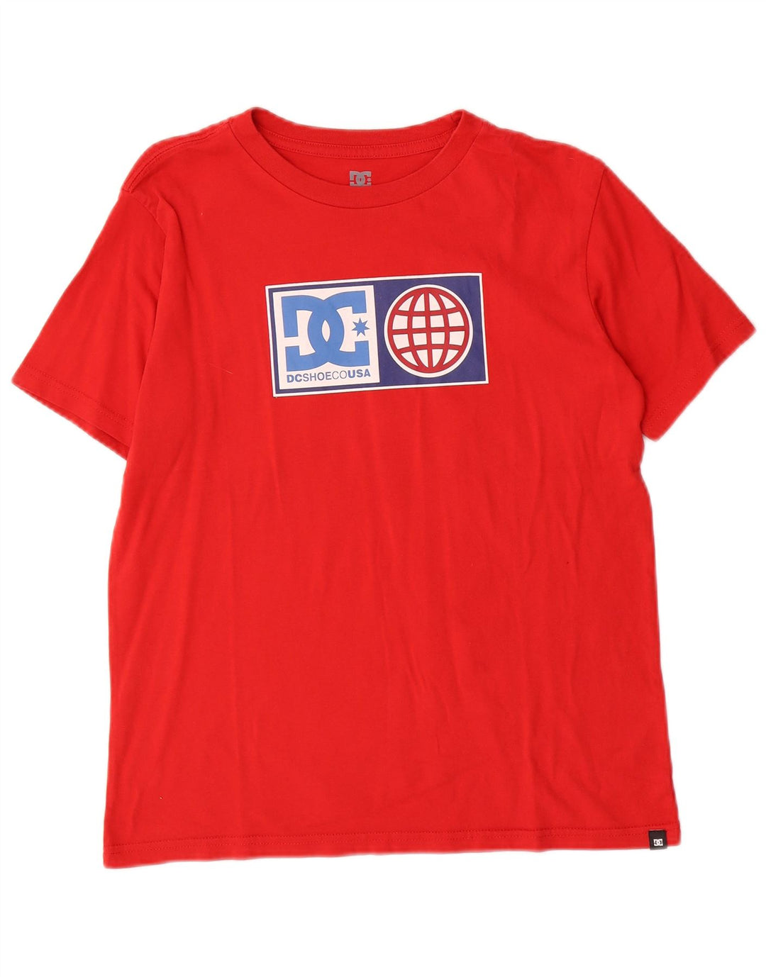 DC Jungen-T-Shirt mit Grafik, 13–14 Jahre, Größe L, rote Baumwolle